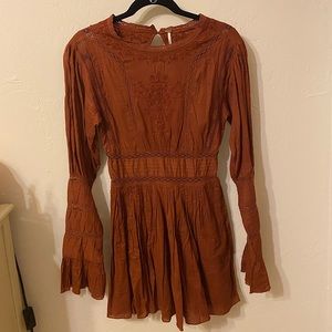 Free People burnt orange dress. Size 2.